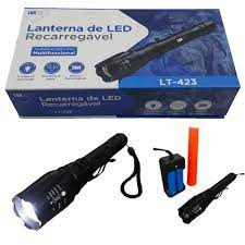 Lanterna LED Tática D-423 - kit e acessórios